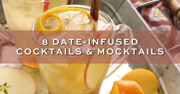 date infused cocktails and mocktails